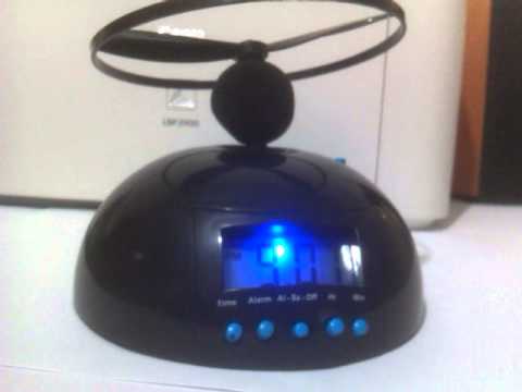 Летающий будильник c пропеллером - YouTube