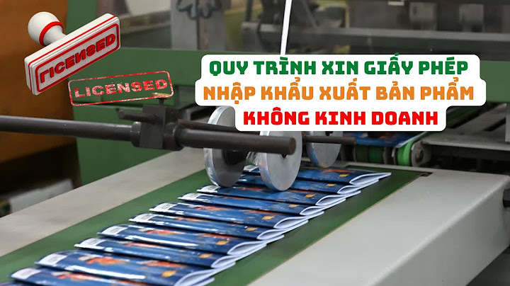 Giấy phép nhập khẩu của bộ văn hóa