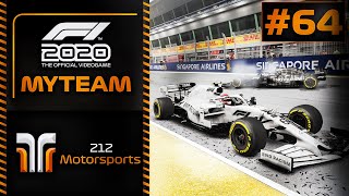 THIS RACE THREW EVERYTHING AT US! F1 2020 My Team Career Mode Season 3 Round 16 Singapore!