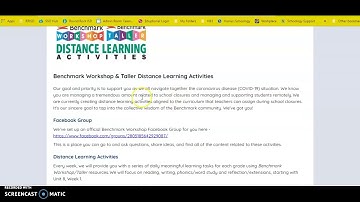 Distance Learning Resources in Benchmark Universe