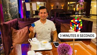 Mukhtar Kakar solves the Rubik’s Cube in 3 min 8 sec ⏳⏱