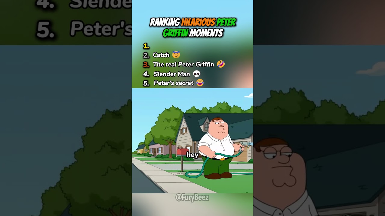Ranking Hilarious Peter Griffin Moments