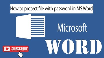 How to protect file with password in MS Word I Urdu and Hindi