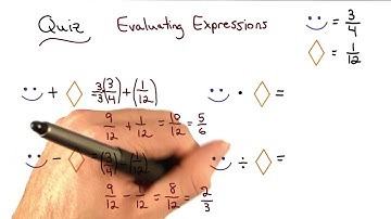Evaluate Expressions Fractions - Visualizing Algebra