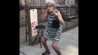 Old Lady Dancing Kiki Challenge Its To Much Funny...