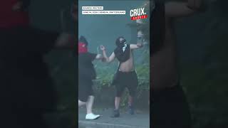 Tesla Set Ablaze, UN Office Attacked as G7 Protesters Clash With Police in Geneva