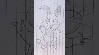 Learn How To Draw Cute Bunny 🐇 Drawing Step By Step #cutebunny #sketchartist #drawingtutorial #short