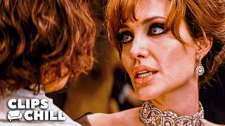 Angelina Jolie Appears At A Luxurious Ball The Tourist Johnny Depp