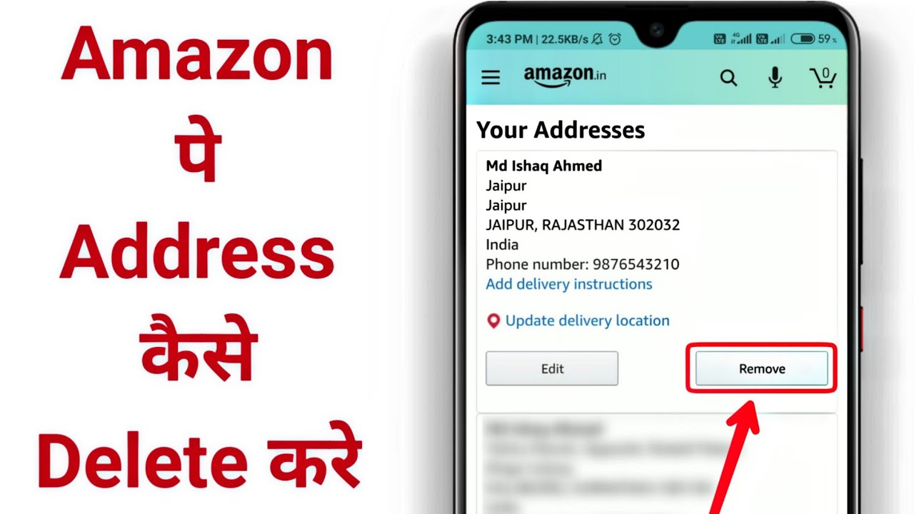 How To Remove Address From Amazon  Amazon Se Address Kaise Delete Kare