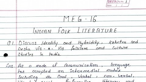 MEG 16 Solved Assignment 2022-23 | MEG 16 Solved Handwritten Assignment 2022-23 | MEG 16 pdf | ignou