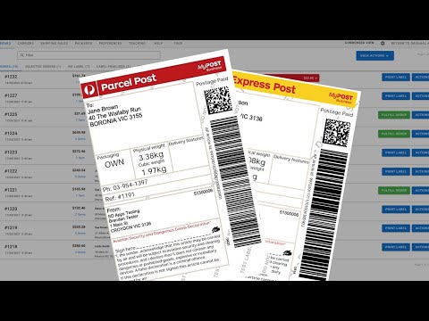 Australia Post Shipping Labels for Shopify - App Demo