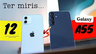 NGERI SAMSUNG?😕 Samsung Galaxy A55 VS iPHONE 12