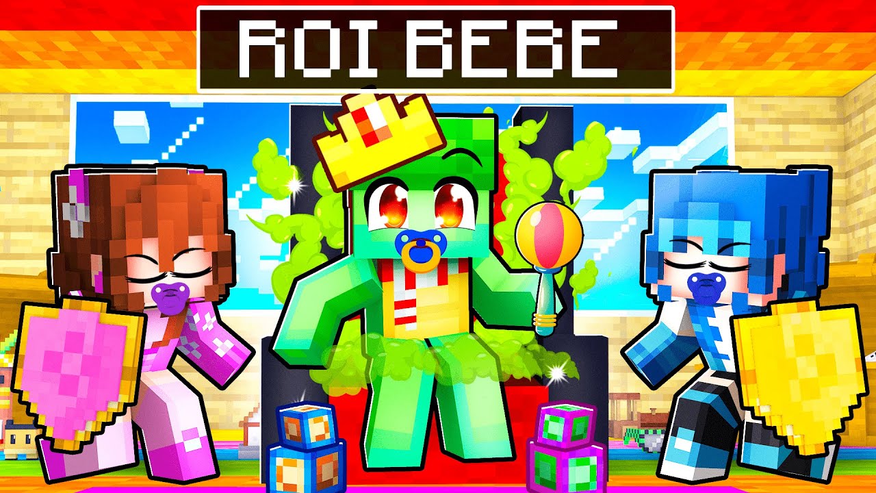 Jouer en tant que ROI BÉBÉ dans Minecraft ! - YouTube