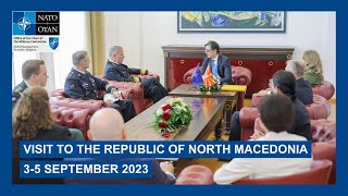 Admiral Bauer visits the Republic of North Macedonia - 3 to 5 September 2023