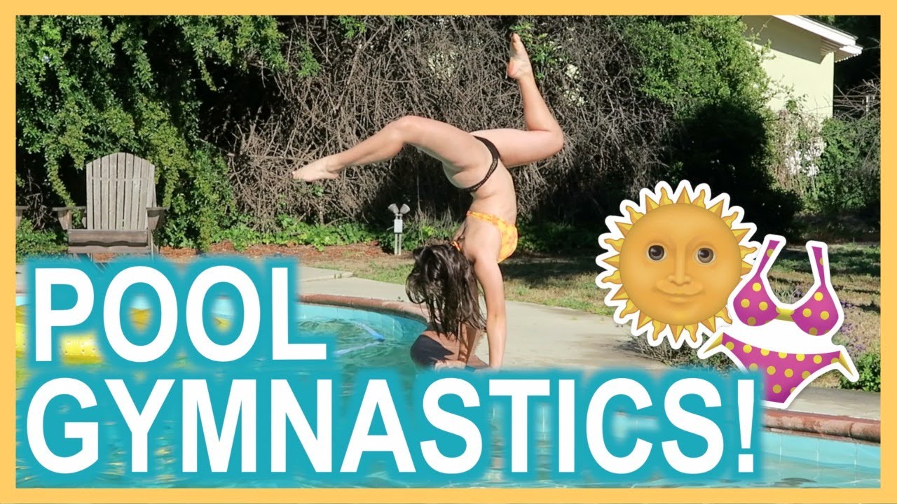Gymnastics at the Pool! YouTube
