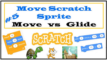 5. How to move Scratch Sprite? What is the difference between Move and glide blocks? Motion Blocks.
