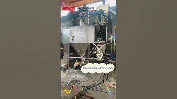 The bag-breaking machine is connected to the screening machine#machine    #screen#vibratingscreen