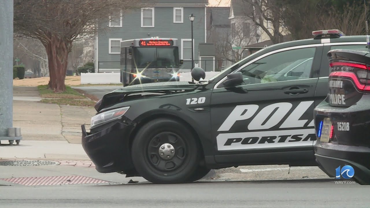 Police car involved in crash - YouTube
