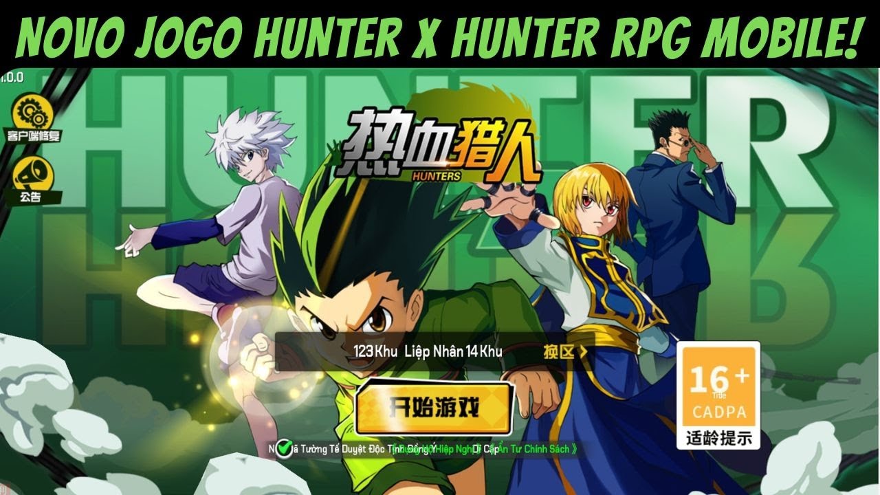 Hunter x Hunter ganha novo jogo para celular