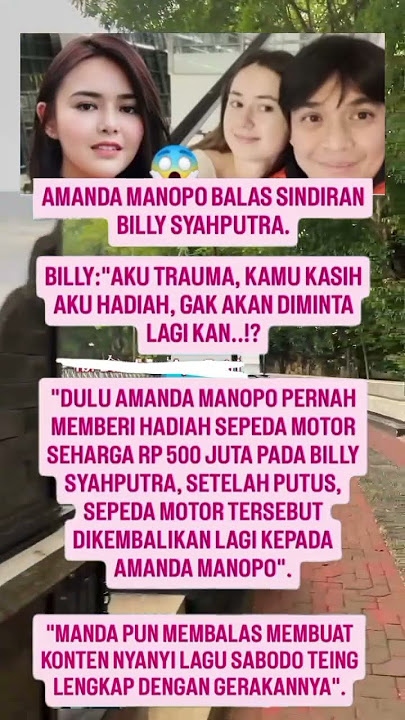 Amanda manopo b4las sind!ran Billy syahputra #artist #shorts