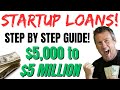 SECRET to Startup LOANS Funding for Self Employed and New Business! Guide