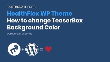 Healthflex Theme | How to change TeaserBox Background Color