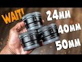 BEFORE YOU BUY!! NEW Sony G LINEUP! 24mm f2.8, 40mm f2.5, 50mm f2.5