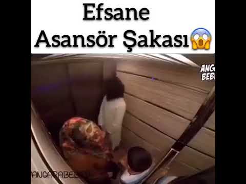 Anne oğul asansör şakası.