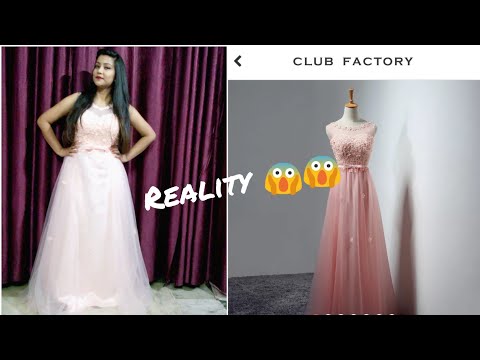 Club factory party gown Review 😍😱 with 