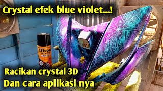 Crystal efex 3D blue violet‼art pinting DIY