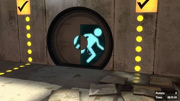 Portal 2 - Smooth jazz Solved with 1 portal