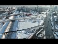 ТПУ Петровско-Разумовская Дмитровский путепровод МЦД 3 и МЦД 1 снято на Mavic 3