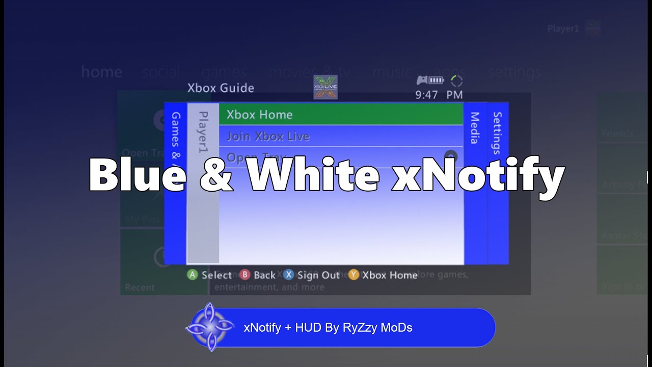 New Blue & White Colored xNotify by RyZzy MoDs New Blue & White Colored xNotify by RyZzy MoDs -