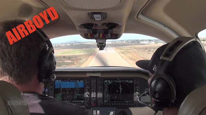 Landing Montgomery Field Airport San Diego