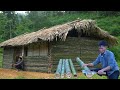 Solo Survival: Build a Complete Bamboo House Using a Knife and 200 Trees