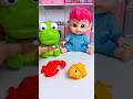 ASMR Unboxing Bebefinn &amp; Pororo Eating Crab &amp; Fish Toy | Satisfying Toy ASMR #shorts
