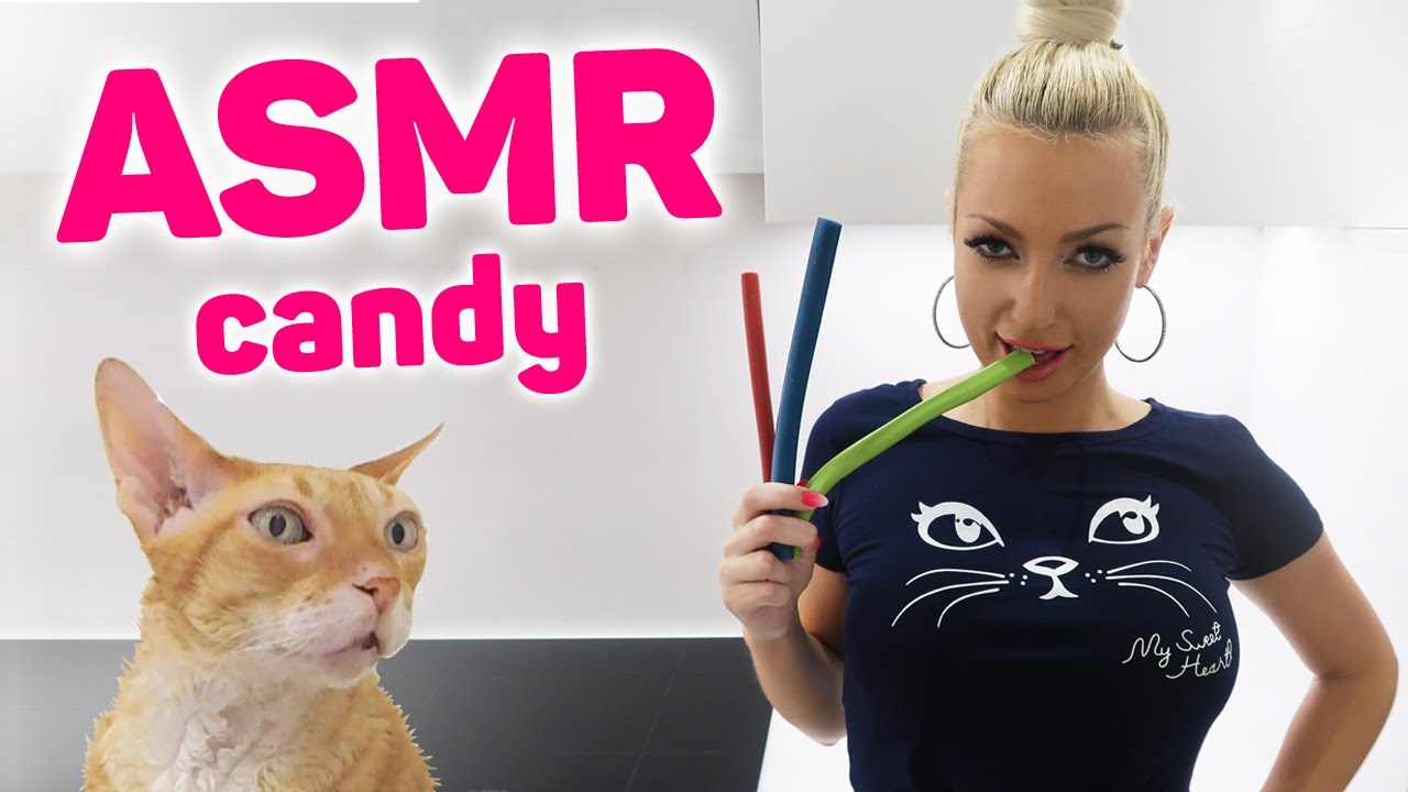 ASMR Eating Candy. Chewing Gum. Candies (SOFT CHEWY EATING SOUNDS) Relaxing Eating Sounds / ASMR Cat