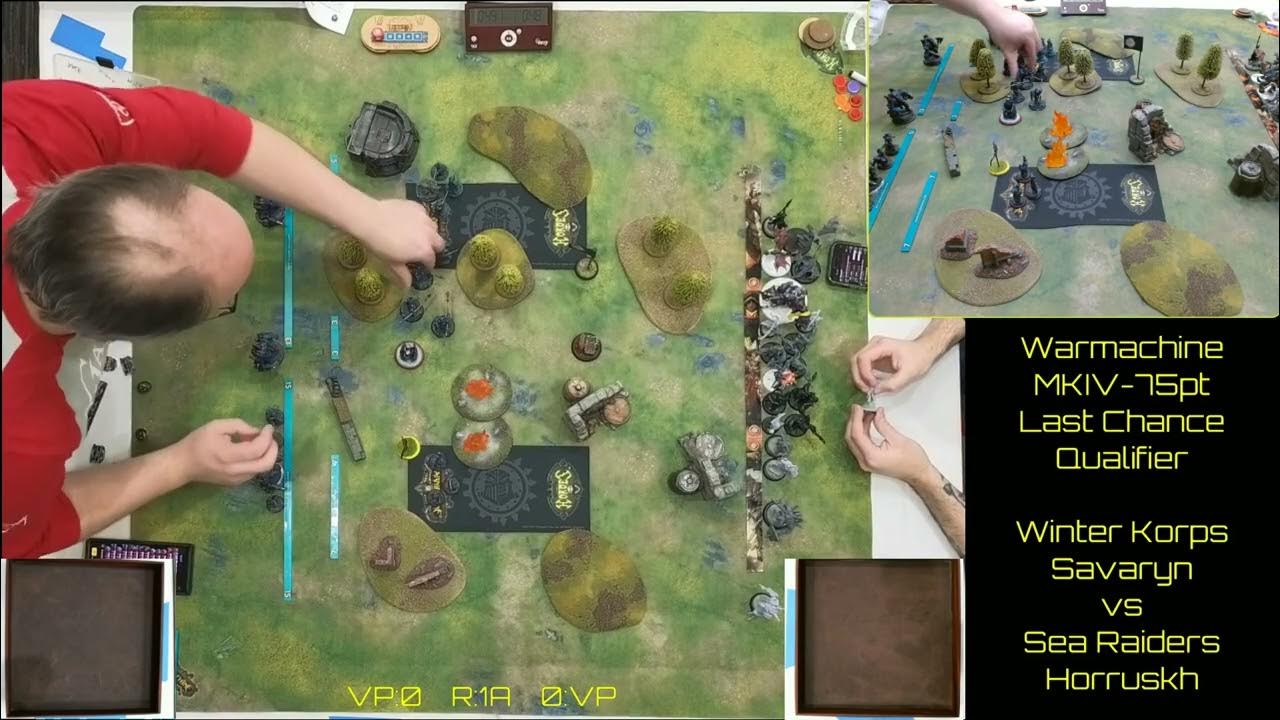 Round 1 Warmachine Last Chance Qualifier Tournament at Warfaire Weekend 2023 YouTube