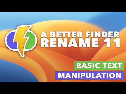 Adding, Removing, Replacing and Moving Text within File Names on the Mac