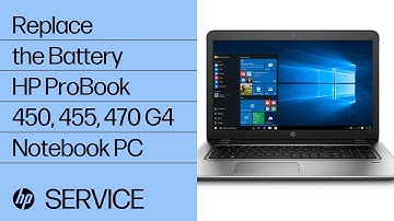 Replace the Battery | HP ProBook 450, 455, 470 G4 Notebook PC | HP