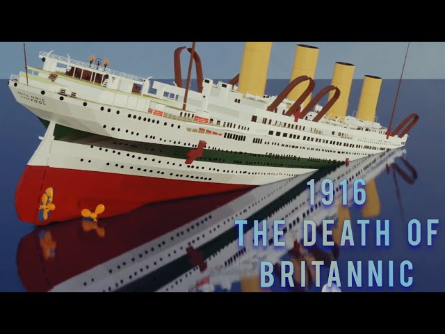 1916 | The Death of HMHS Britannic | Final Plunge Animation class=