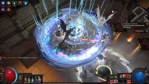 POE 3.12 COC cyclone bladefall ice nova gameplay T15 map