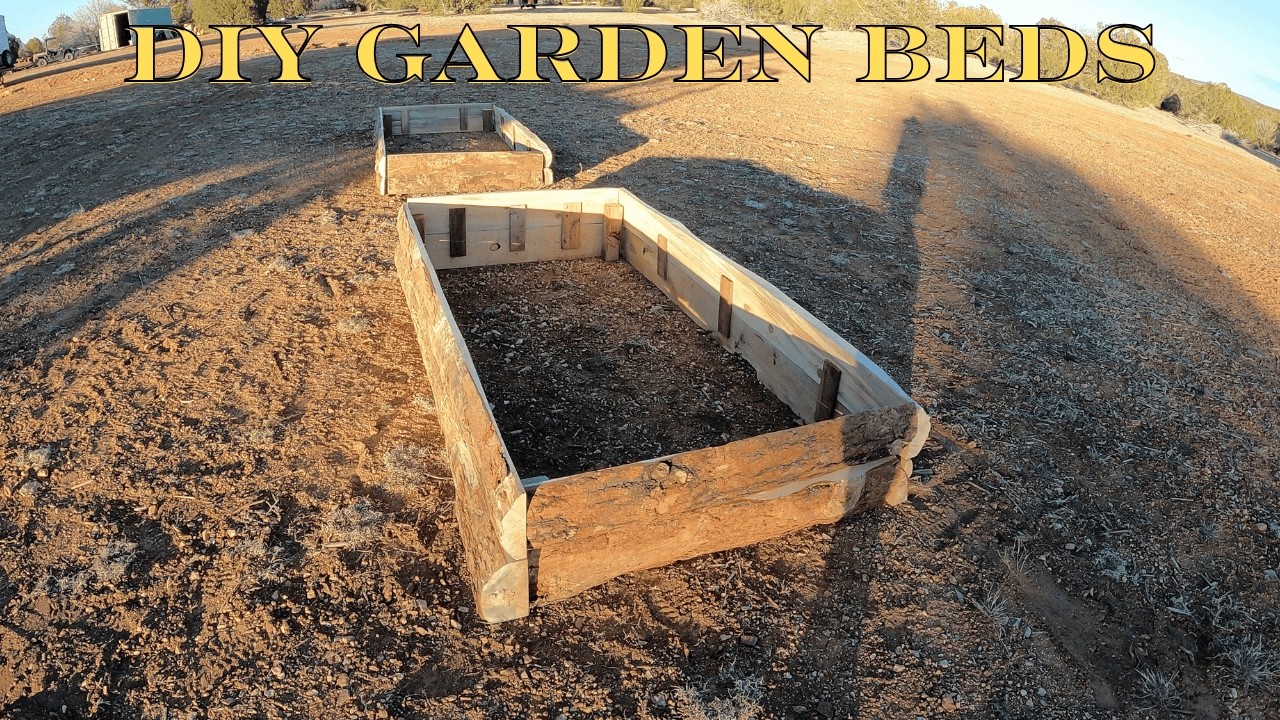 DIY Garden Beds from 1/4 Round Slabs | Homestead Project