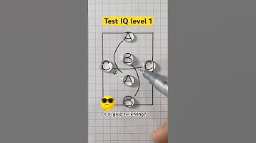 Test IQ cấp độ 1 😎 làm thế nào để nối các cặp chữ mà không bị cắt #iqtest #maths #hack #shorts