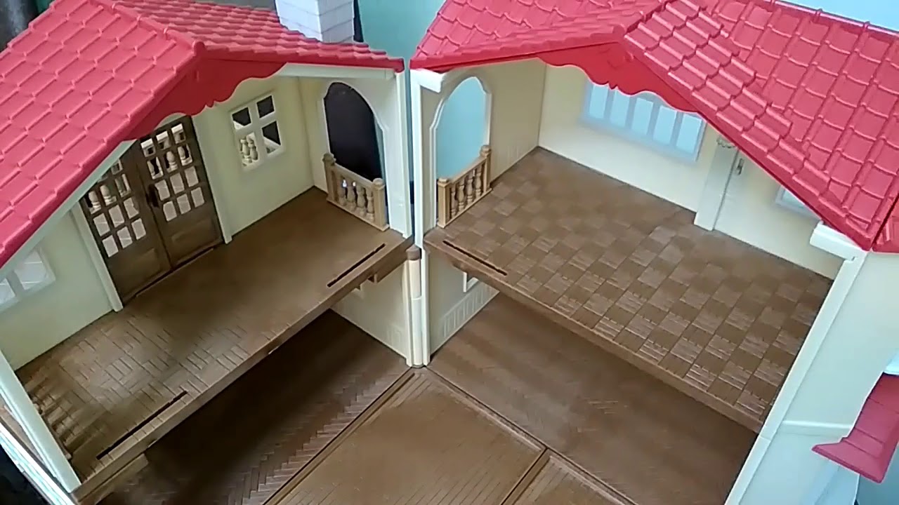 SYLVANIAN FAMILIES RED ROOF COUNTRY HOME SET UP / новый коттедж со