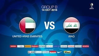 #AFCU19 GROUP B - United Arab Emirates vs Iraq - News Report Guide