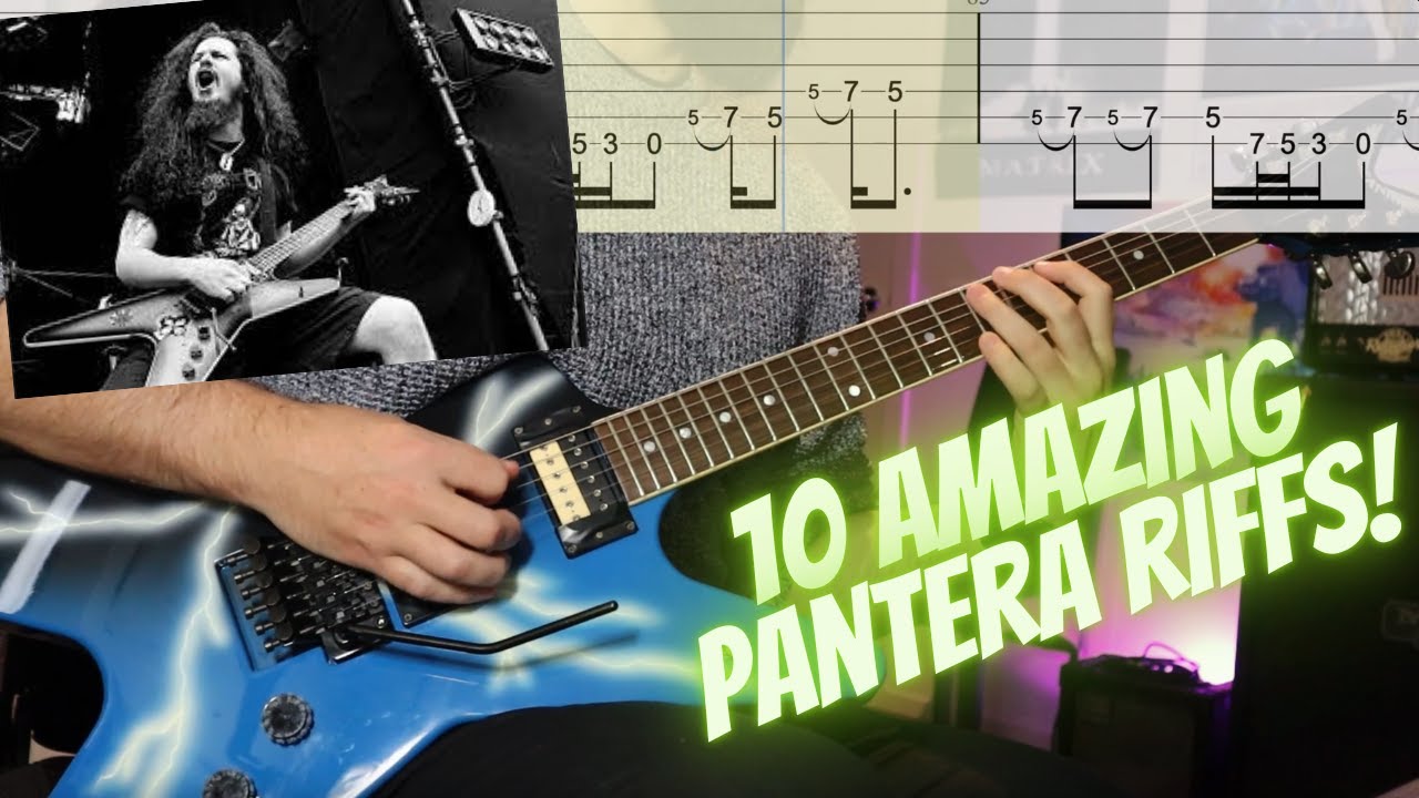 10 Amazing Pantera/Dimebag Darrell Riffs (with Guitar Tabs in E ...