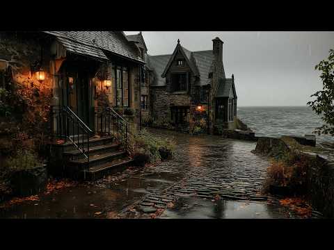 “ Lonely in the Rain ” — a rainy day by the sea | Dark academia Rain Playlist