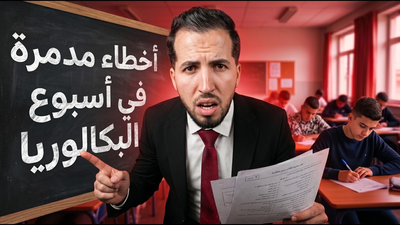 ✅ تفادى هذه الأخطاء المدمرة في أسبوع البكالوريا 😱