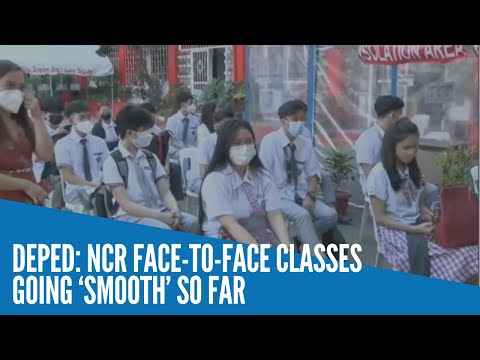 DepEd: NCR face to face classes going ‘smooth’ so far